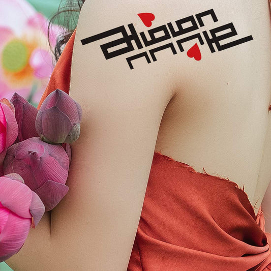 Temporary Tattoowala Mom Dad Tamil Men and Women Waterproof Temporary Body Tattoo