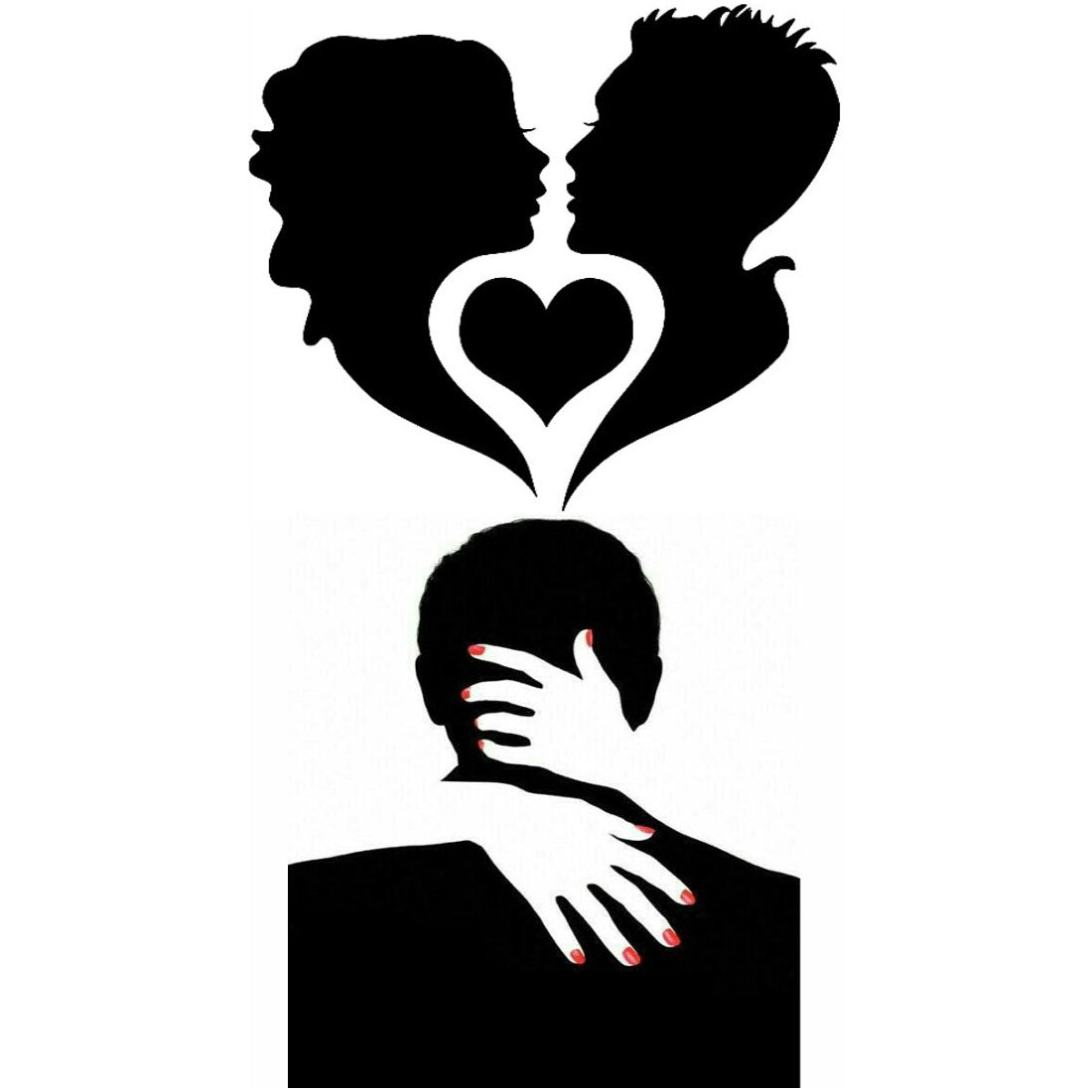 Love Tattoo Boys and Girls Heart Waterproof Temporary Body Tattoo
