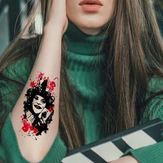 Joker Clown for waterproof Men and Women Temporary Body Tattoo