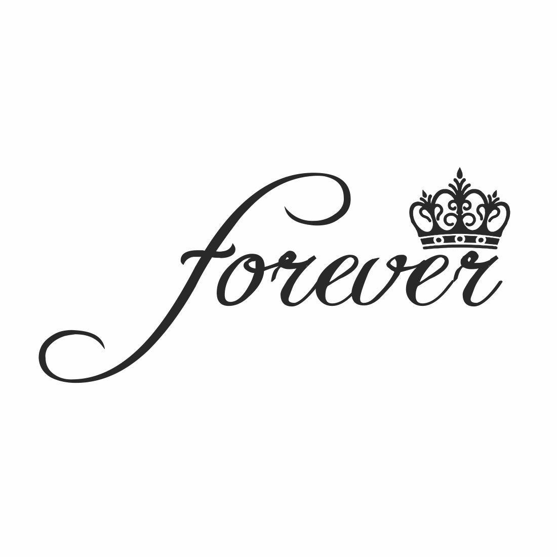 Forever Crown Tattoo Waterproof Boys and Girls Temporary Body Tattoo