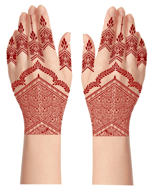 Hena Mehndi Tattoo Waterproof For Women Sticker