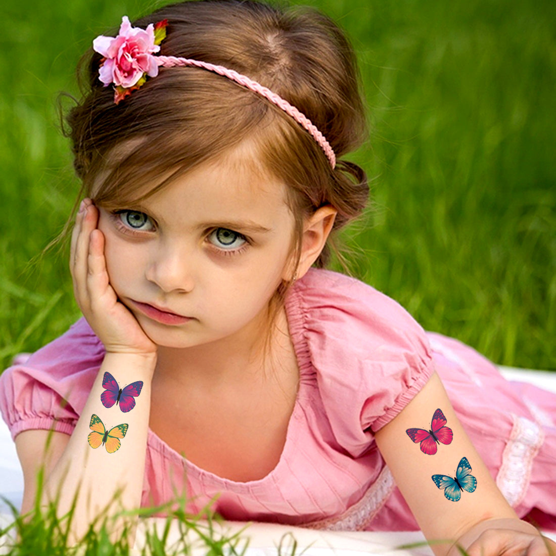 Kids Multi Butterfly Waterproof For Girls Temporary Body Tattoo