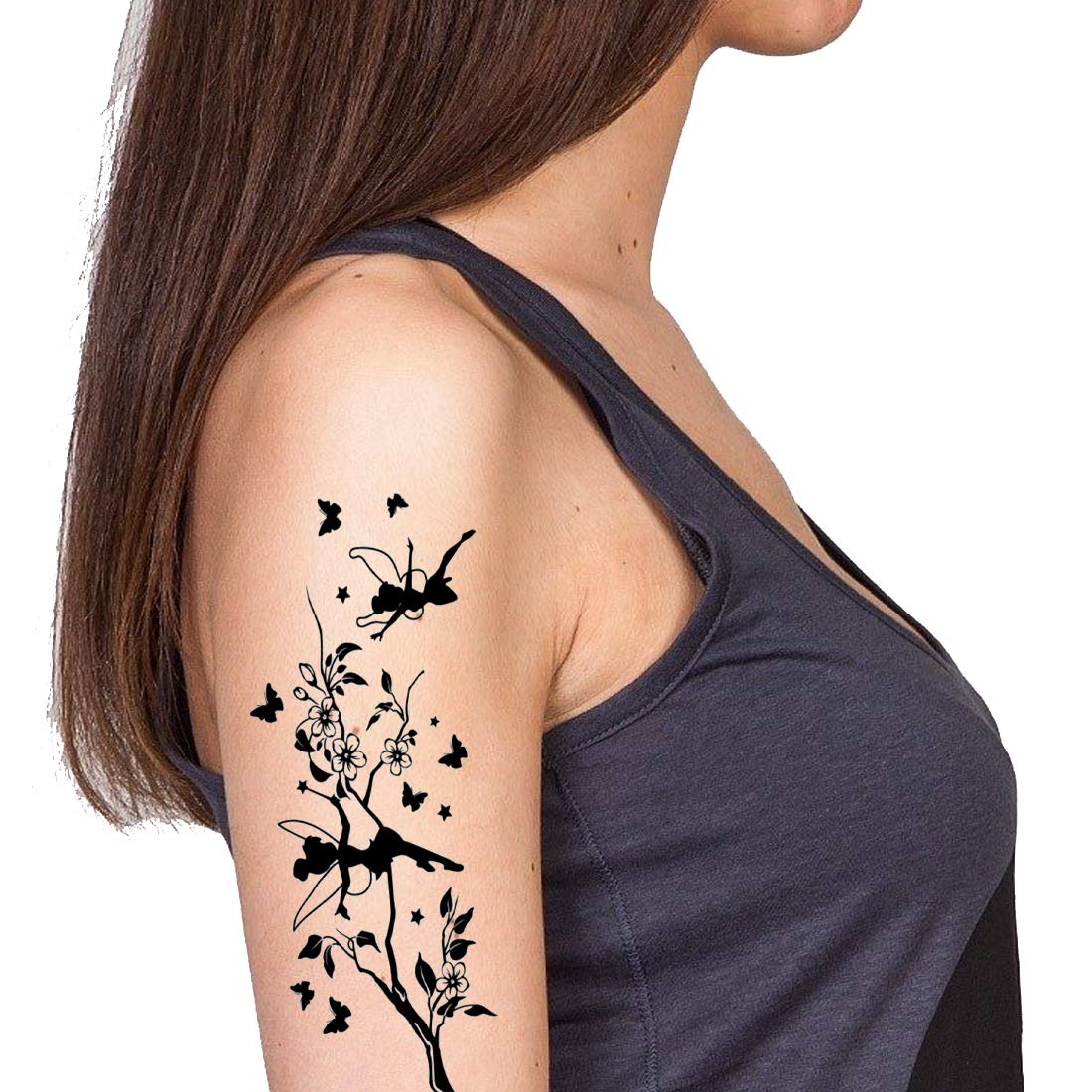 Temporary Tattoowala Butterfly with Girls Men and Women Waterproof Temporary Body Tattoo…