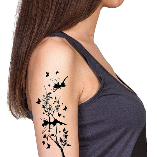 Temporary Tattoowala Butterfly with Girls Men and Women Waterproof Temporary Body Tattoo…