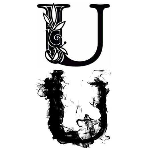 Name U Letter Tattoo Alphabet Body Temporary Tattoo Waterproof For Girls Men Women