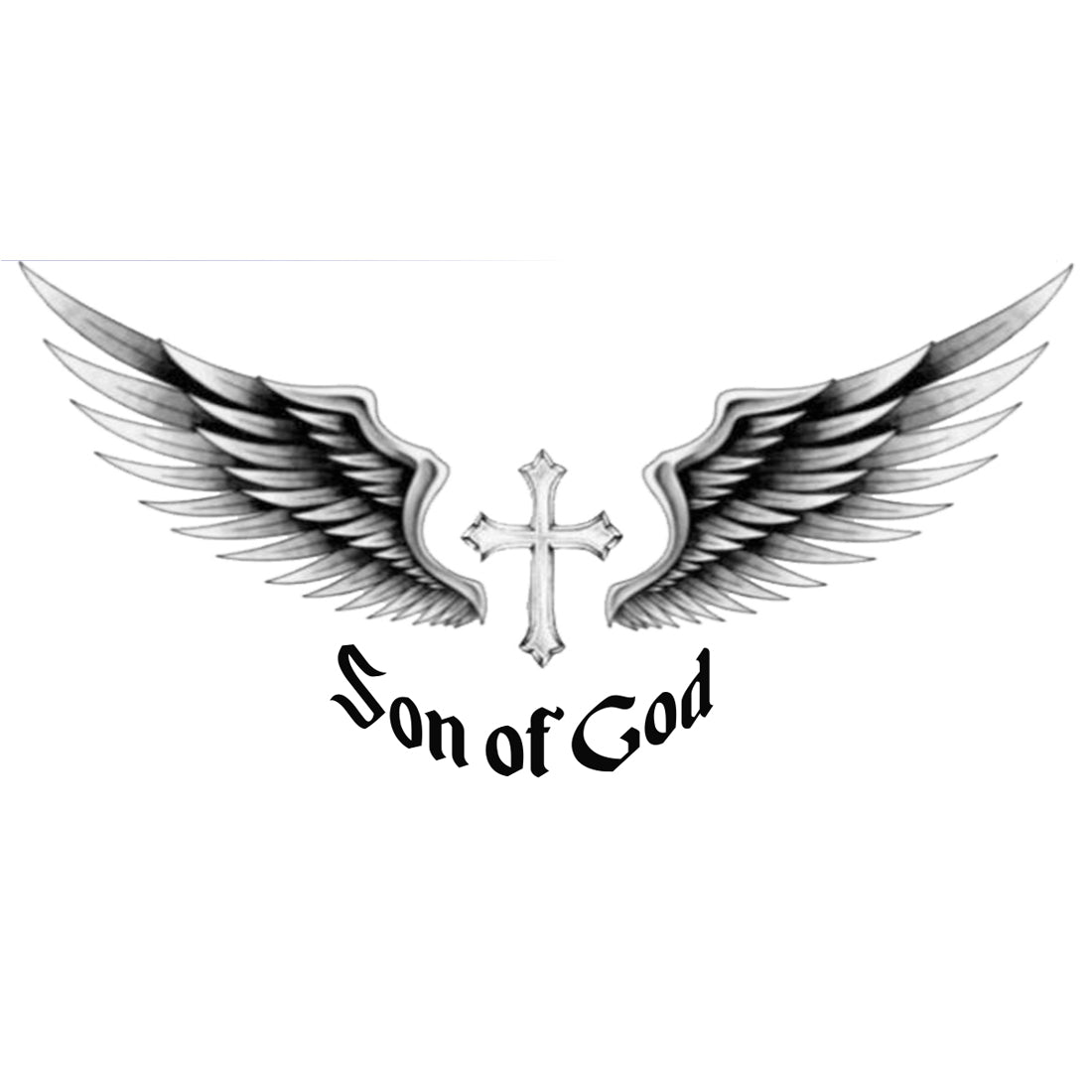 Sun of God Tattoo Jesus Cross Waterproof Boys and Girls Temporary Body Tattoo