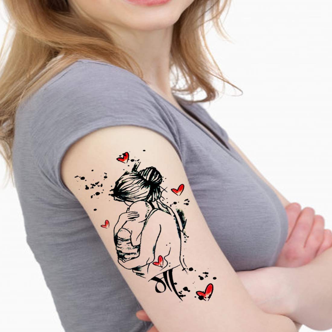 Temporary Tattoowala Baby with Mom and Women Waterproof Temporary Body Tattoo…