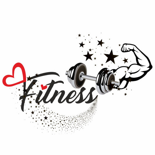 Gym Fitness Tattoo Dumbbell Waterproof Boys and Girls Temporary Body Tattoo