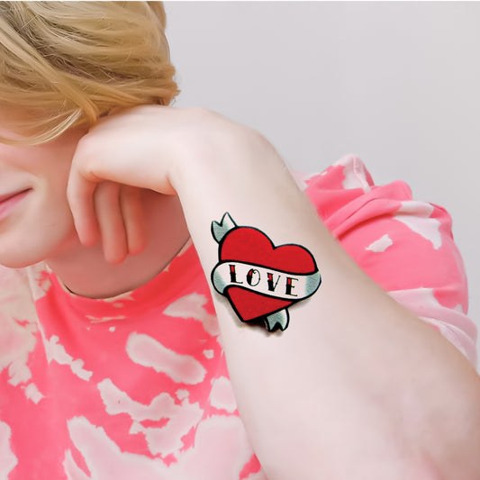 True and Love Heart Tattoo Waterproof Sticker For Men and Women Temporary Body Tattoo