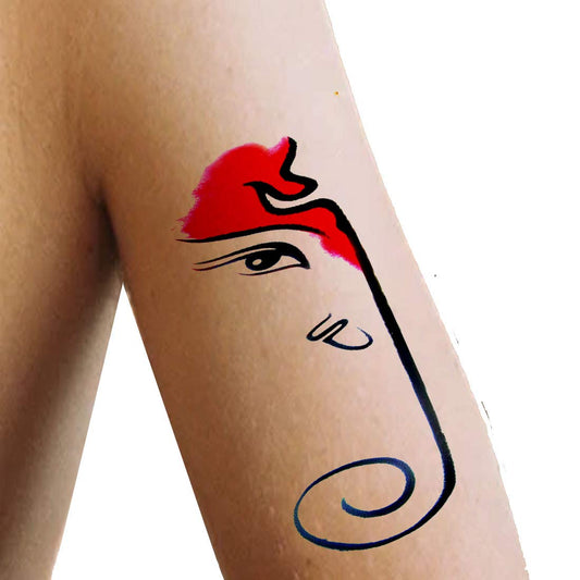 Lord Ganesha with swastik Design Temporary Waterproof Tattoo For Men and Women…