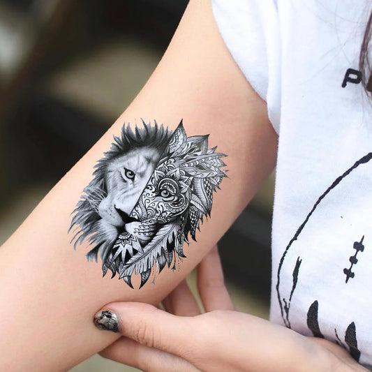 Tiger Animal Tattoo Waterproof Male and Female Temporary Body Tattoo - Temporarytattoowala
