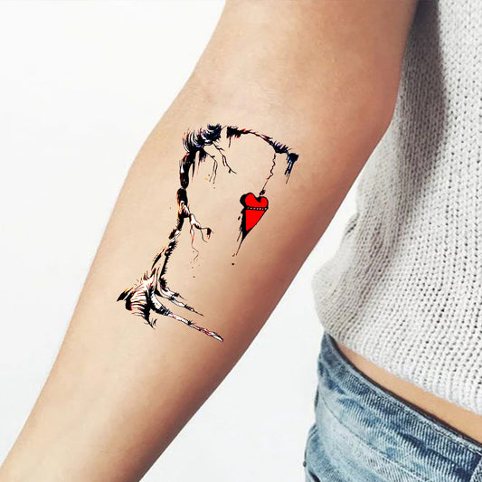 Temporary Tattoowala Hang Heart on Tree Waterproof Temporary Body Tattoo for Boys aand Girls - Temporarytattoowala