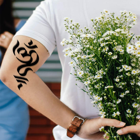 Spiritual Om Temporary Waterproof Tattoo For Men and Women