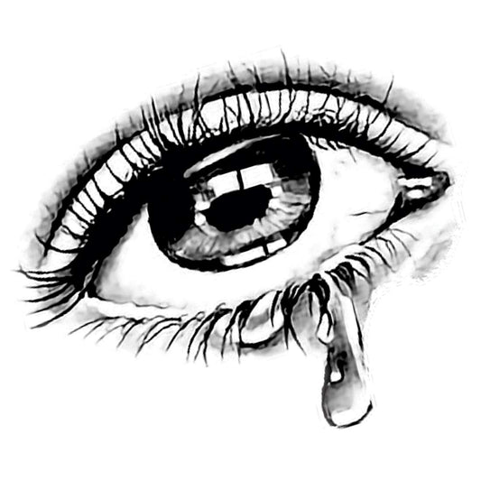 Sad Tear Eye Body Tattoo Waterproof Male and Female Temporary Body Tattoo - Temporarytattoowala