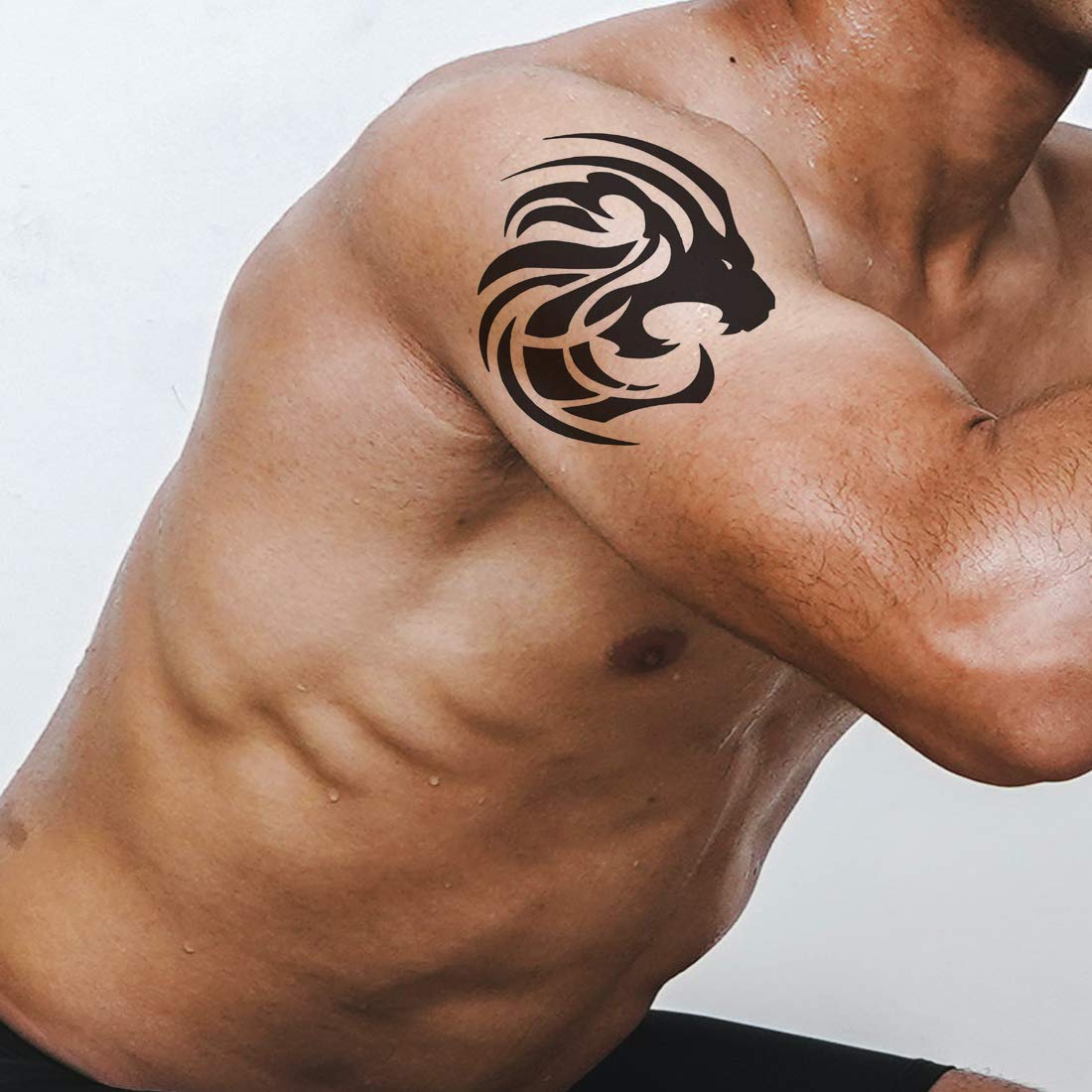 Temporary Tattoowala Leo zodiac sign horoscope Waterproof Men and Women Temporary Body Tattoo - Temporarytattoowala