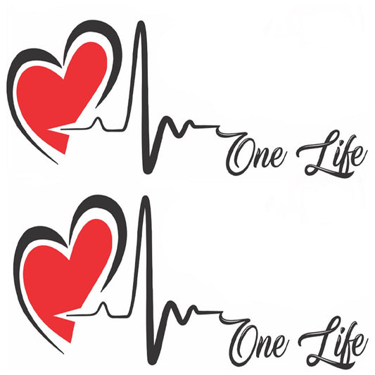 Love Heart Line Body Temporary Tattoo Waterproof For Girls Men Women