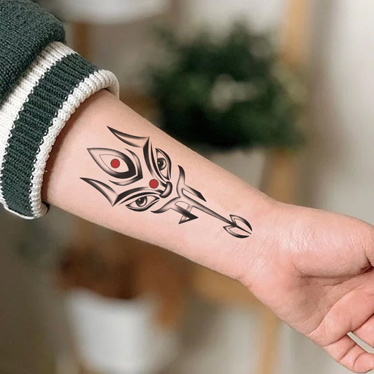 Lord Maa with Trishul Tattoo Waterproof For Man and Female Temporary Body Tattoo