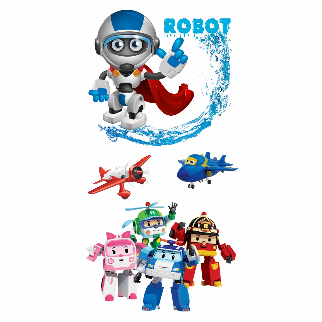 Robot Tattoo For Kids Play Waterproof Boys and Girls Temporary Body Tattoo