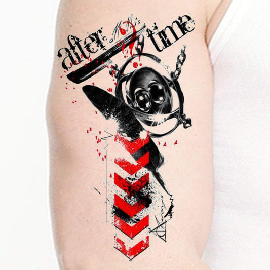 Harry Potter Red Arrow with wings After Long Time Design Temporary Waterproof Tattoo For Men and Women