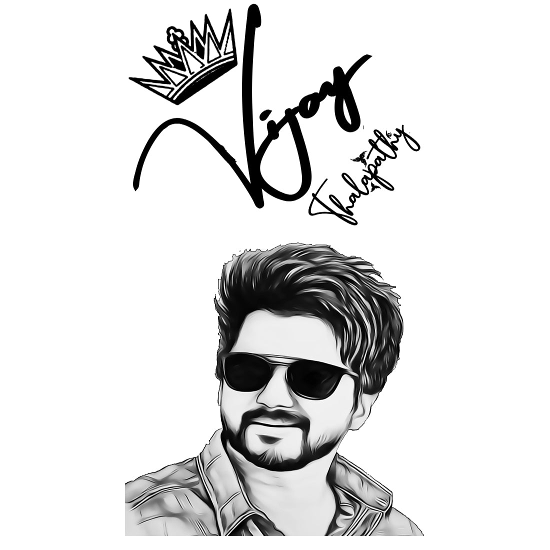 Vijay Thalapathi New Design Waterproof Boys and Girls Temporary Body Tattoo