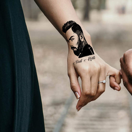 Temporary Tattoowala Virat Kohli Men and Women Waterproof Temporary Body Tattoo