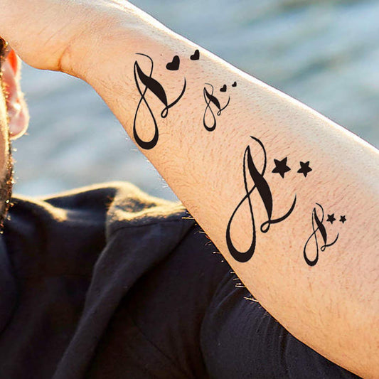 Temporary Tattoowala Name Alphabet A Letter Temporary Body Tattoo