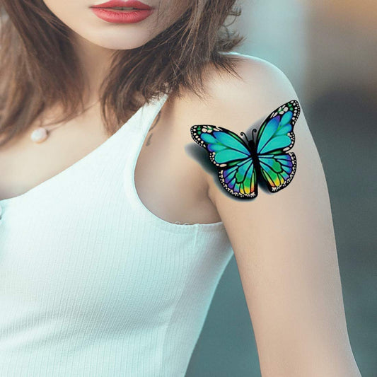 Butterfly Body Tattoo Waterproof Men and Women Temporary Body Tattoo