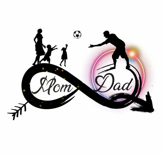 Infinity Mom Dad Play Tattoo Waterproof Boys and Girls Temporary Body Tattoo