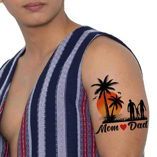 Temporary Tattoowala Mom Dad Baby Tattoo Waterproof Male and Female Temporary Body Tattoo