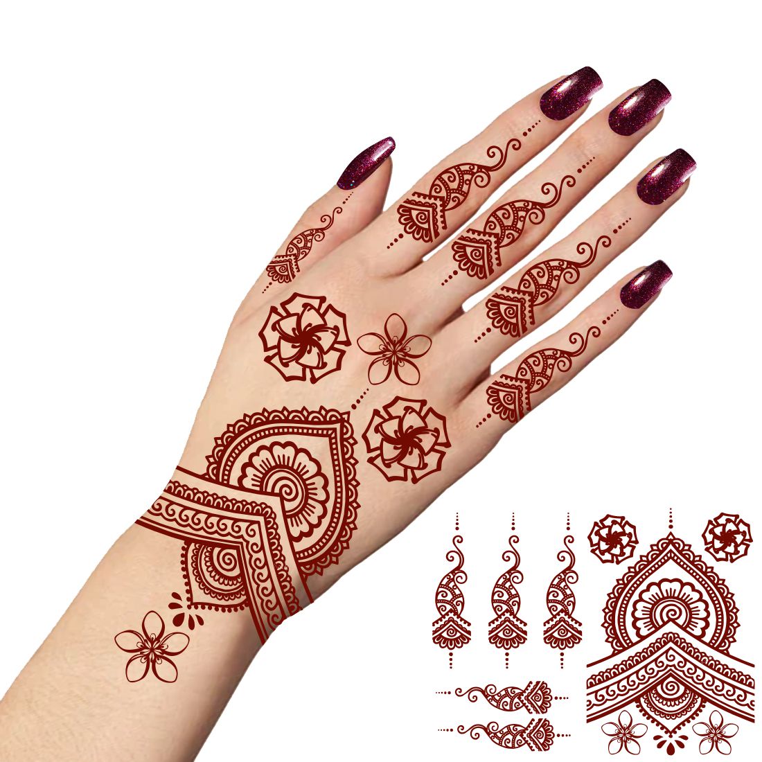 Mandala Heena Tattoo Designs For Flower Mehndi Women Temporary Tattoo mandala-heena-tattoo-designs-for-flower-mehndi-women-temporary-tattoo