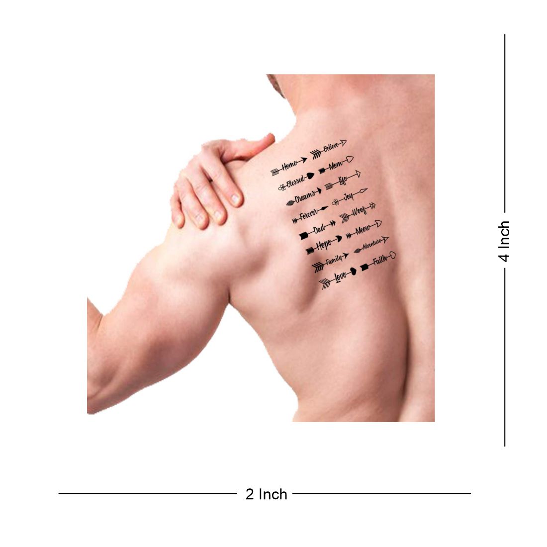 Temporary Tattoowala Leo zodiac sign horoscope Waterproof Men and Women Temporary Body Tattoo - Temporarytattoowala