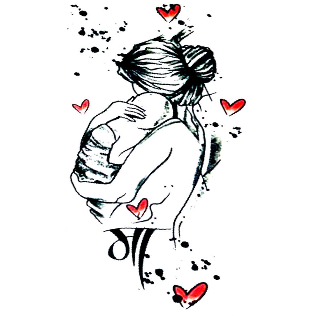 Temporary Tattoowala Baby with Mom and Women Waterproof Temporary Body Tattoo…