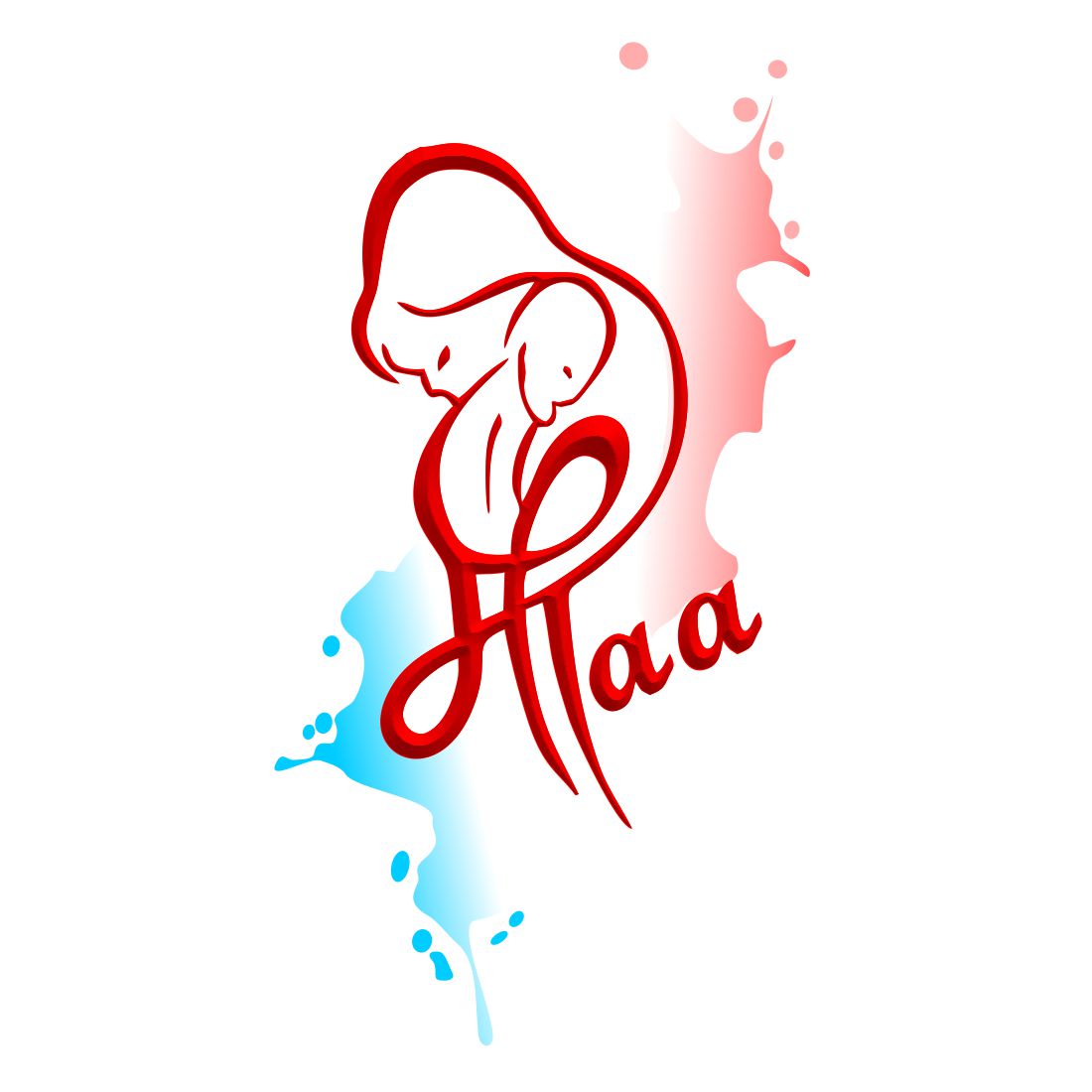 Mom (Maa) Tattoo with Love Family Temporary Tattoo Waterproof For Boys and Girls