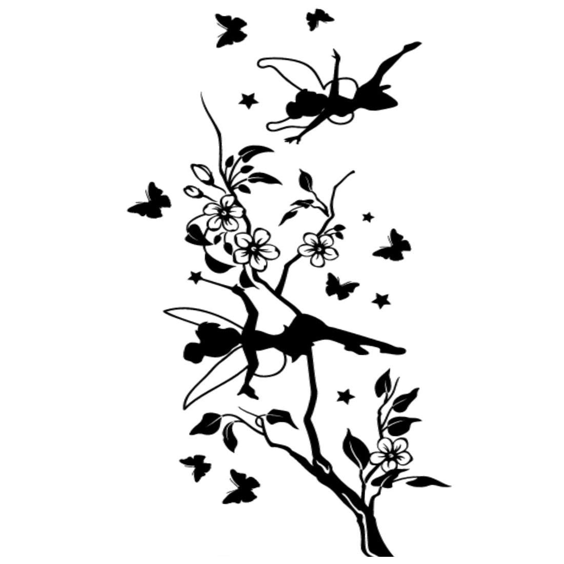 Temporary Tattoowala Butterfly with Girls Men and Women Waterproof Temporary Body Tattoo…