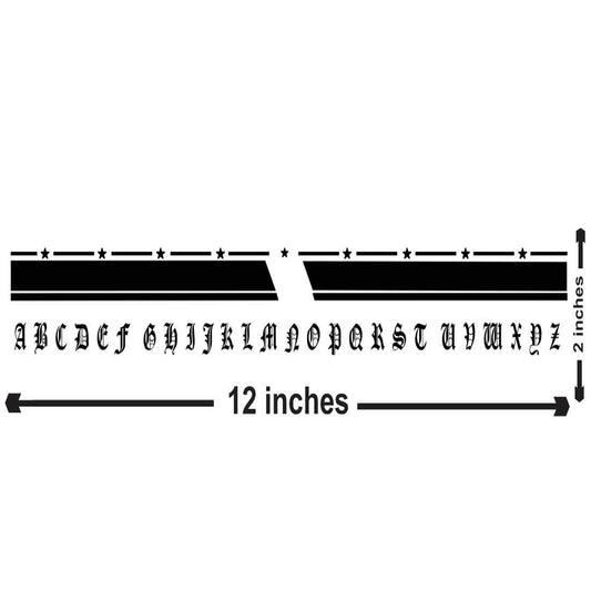 Name Latter Tattoo Hand Armband Temporary Body Tattoo Waterproof Men and Women  (Name Latter)
