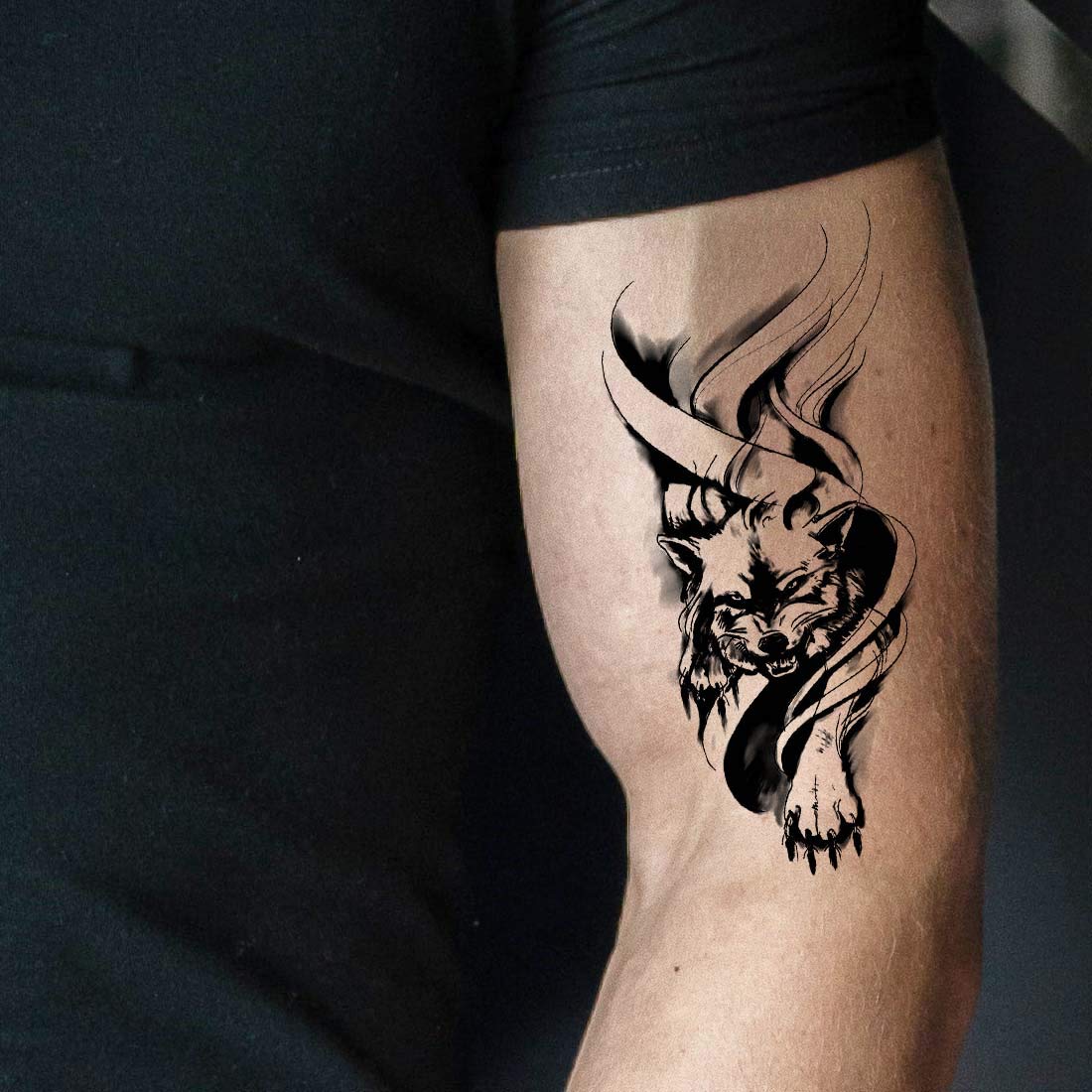 Fox Tattoo Waterproof Men and Women Temporary Body Tattoo