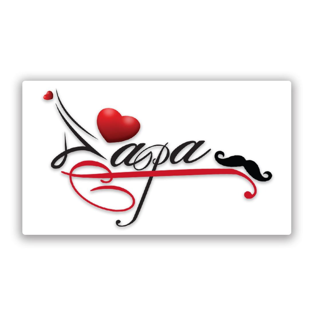 Maa Heart Paa Tattoo Waterproof For Men and Women Heart Arrow Temporary Body Tattoo