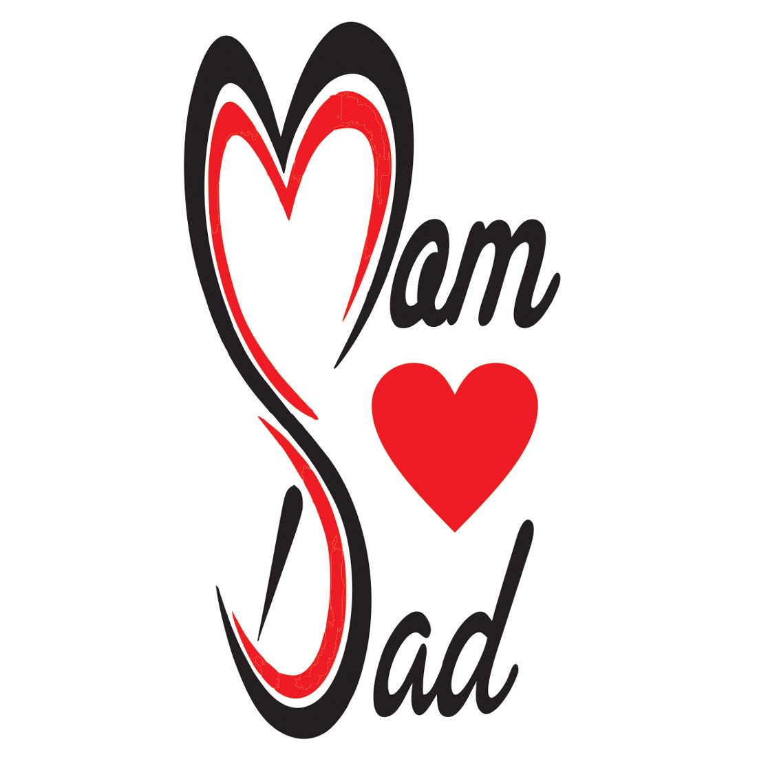 Mom Dad Tattoo Design Men Women Waterproof Temporary Body Tattoo