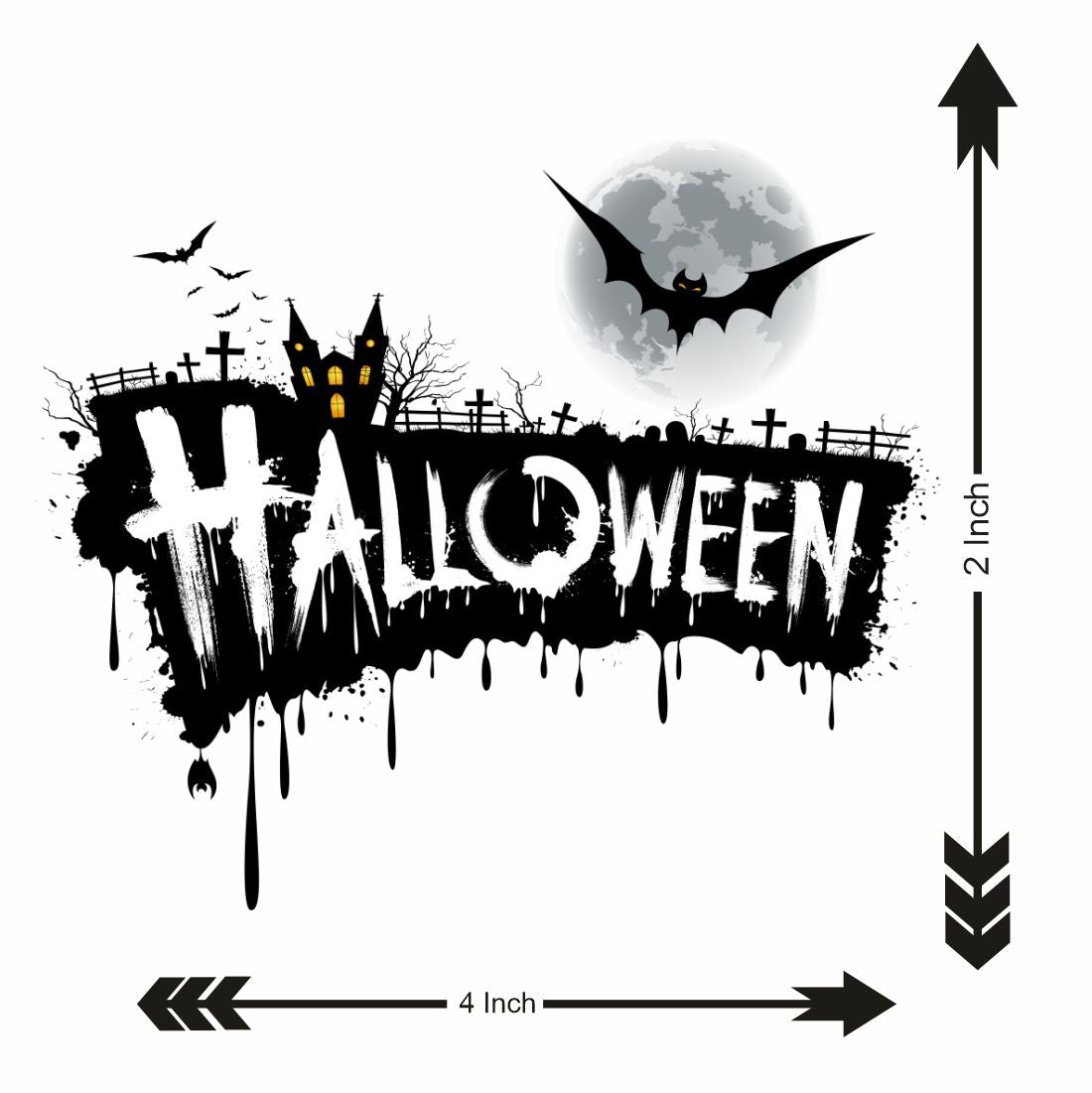Halloween Tattoo Ghost Party Waterproof Boys and Girls Temporary Body Tattoo