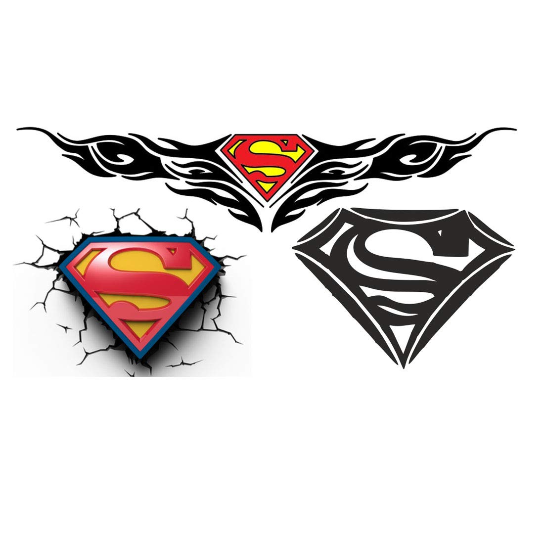Superman Multicolor Temporary Waterproof Tattoo For Men and Women