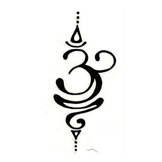 Om Candle Tattoo  Waterproof Man and Female Temporary Body Tattoo - Temporarytattoowala