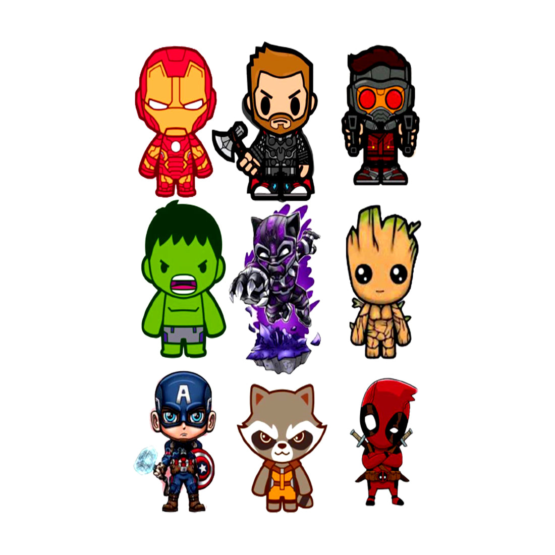 Robot Ironman, Halk, Captain America Marvels Kids Tattoo Waterproof For Boys and Girls Temporary Body Tattoo