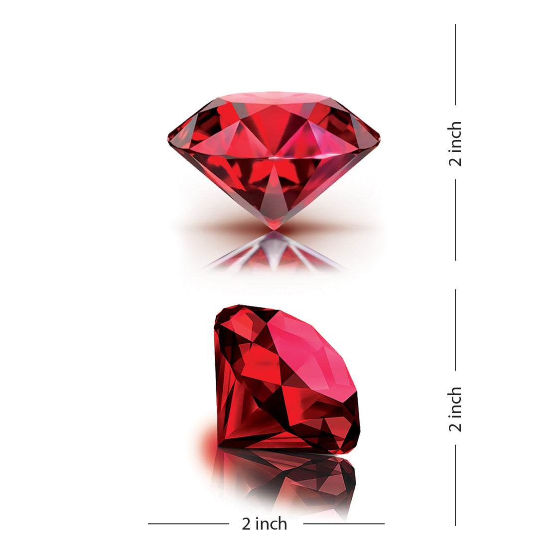 Red Diamond Tattoo Waterproof For Men and Women Temporary Tattoo