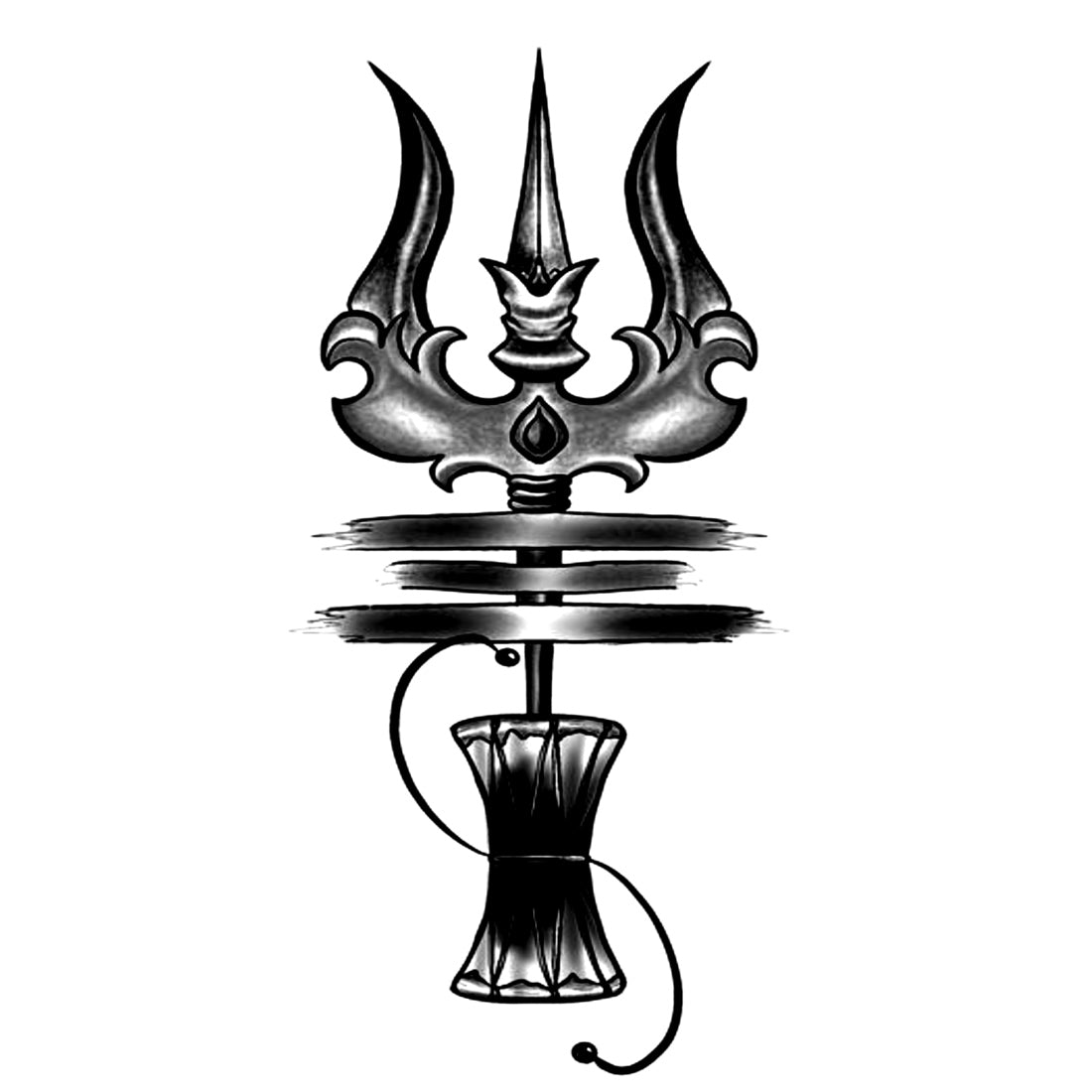 Shiv with Trishul Tattoo Waterproof Sticker Mahadev God Shiva Temporary Body Tattoo