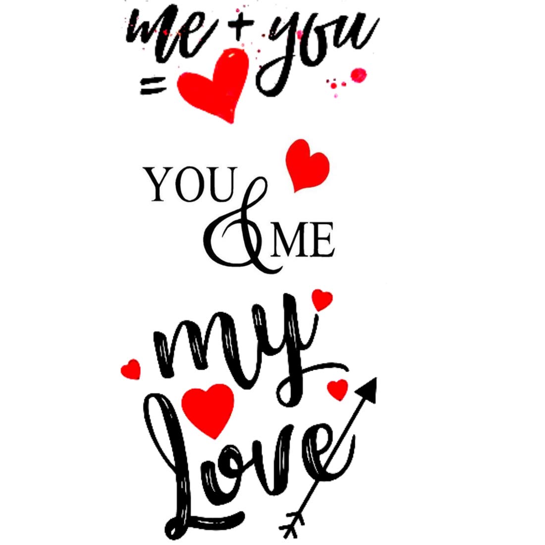 My Love tattoo Design Men Women Waterproof Temporary Body Tattoo