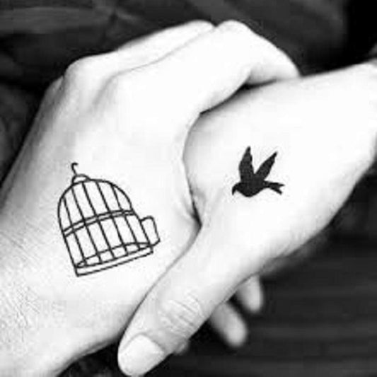 Get Freedom Birds From Prison Tattoo Waterproof Male and Female Temporary Body Tattoo - Temporarytattoowala