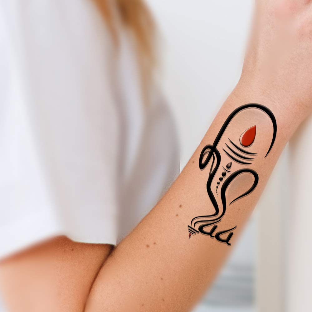 Shiv with Ganesh Maa Tattoo Temporary Body Waterproof Boy and Girl Tattoo - Temporarytattoowala