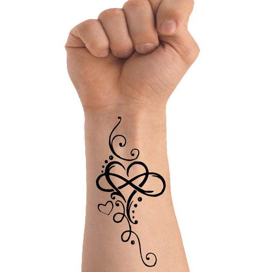 Heart Shape Tribal Temporary Body Tattoo Waterproof For Girls Men Women