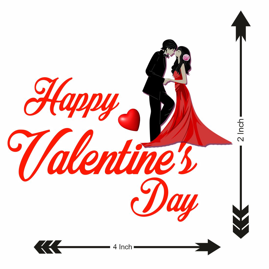 Happy Valentine’s Day Waterproof Boys and Girls Temporary Body Tattoo
