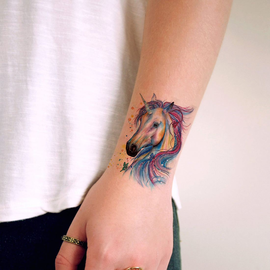 Horse Dragon Animals Waterproof Male and Female Temporary Body Tattoo - Temporarytattoowala